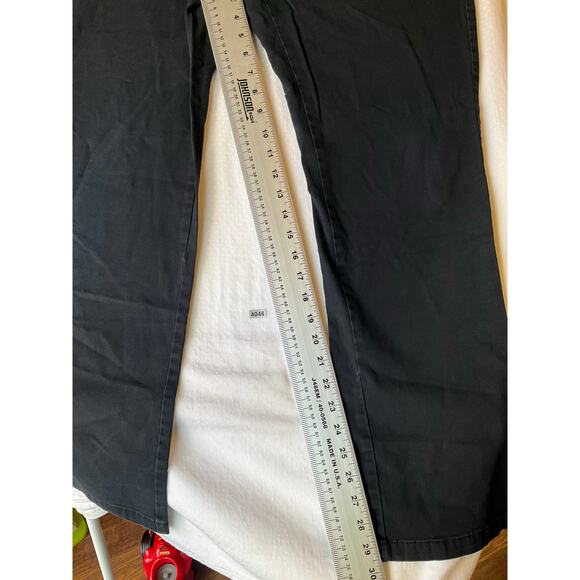 Old Navy Men Khaki Pants size 34x32 Black Mid Rise Straight Leg - Picture 6 of 11